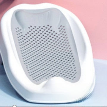 Foldable Baby Bath Rack with Temperature Sensor – Anti-Slip Infant Bath Support Seat