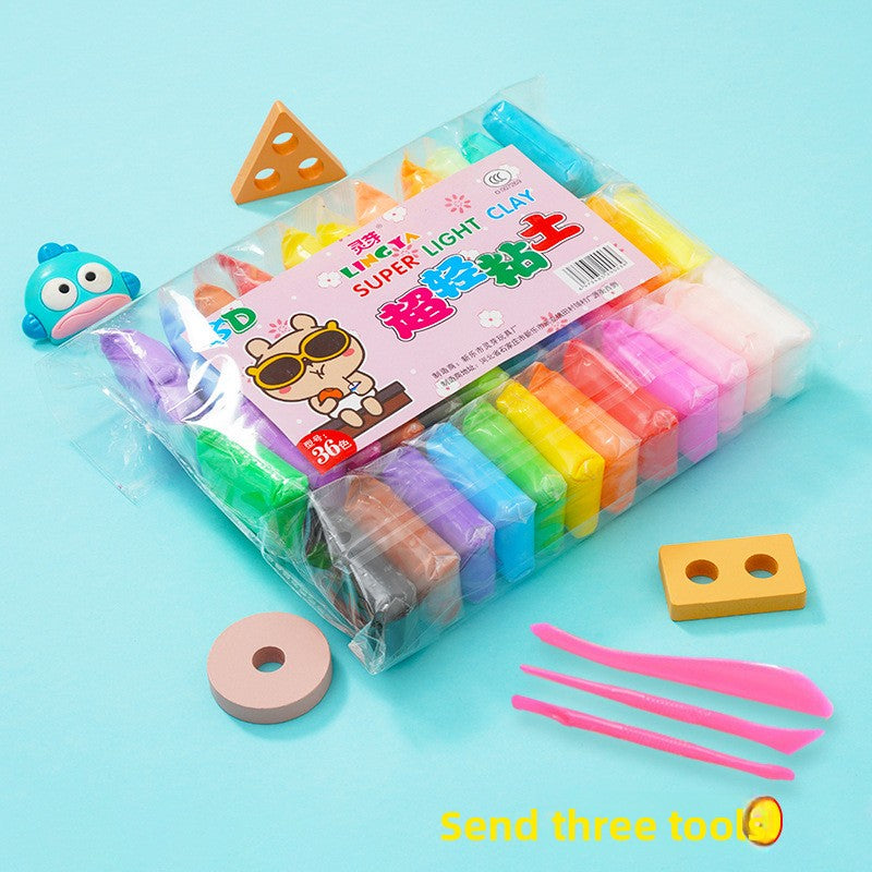 Kids Ultra-Light Clay Modeling Kit – Soft DIY Craft Clay with Sculpting Tools