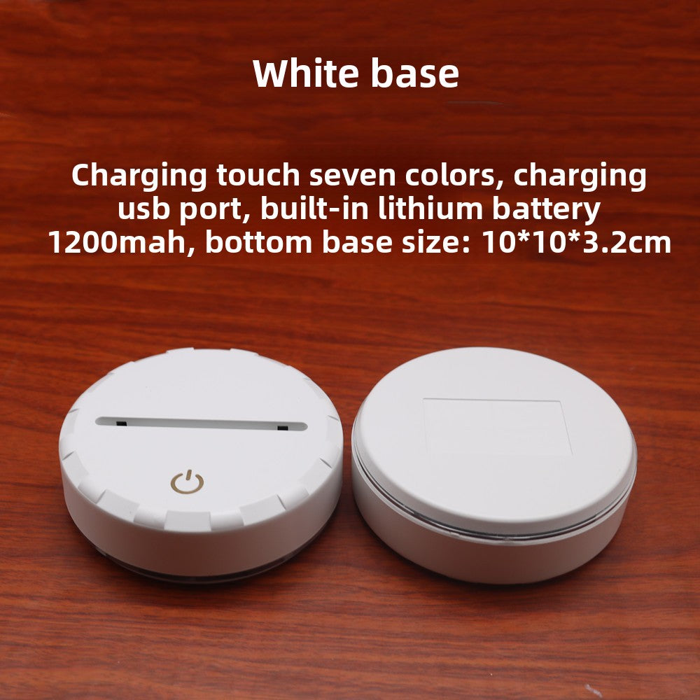 3D LED Night Light – Touch Control Multi-Color Acrylic Twist Knot Lamp (USB Powered)