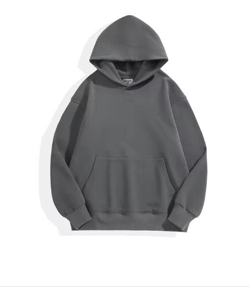 Fleece-Lined Planet Hoodie – Casual Pullover with Lapel Collar