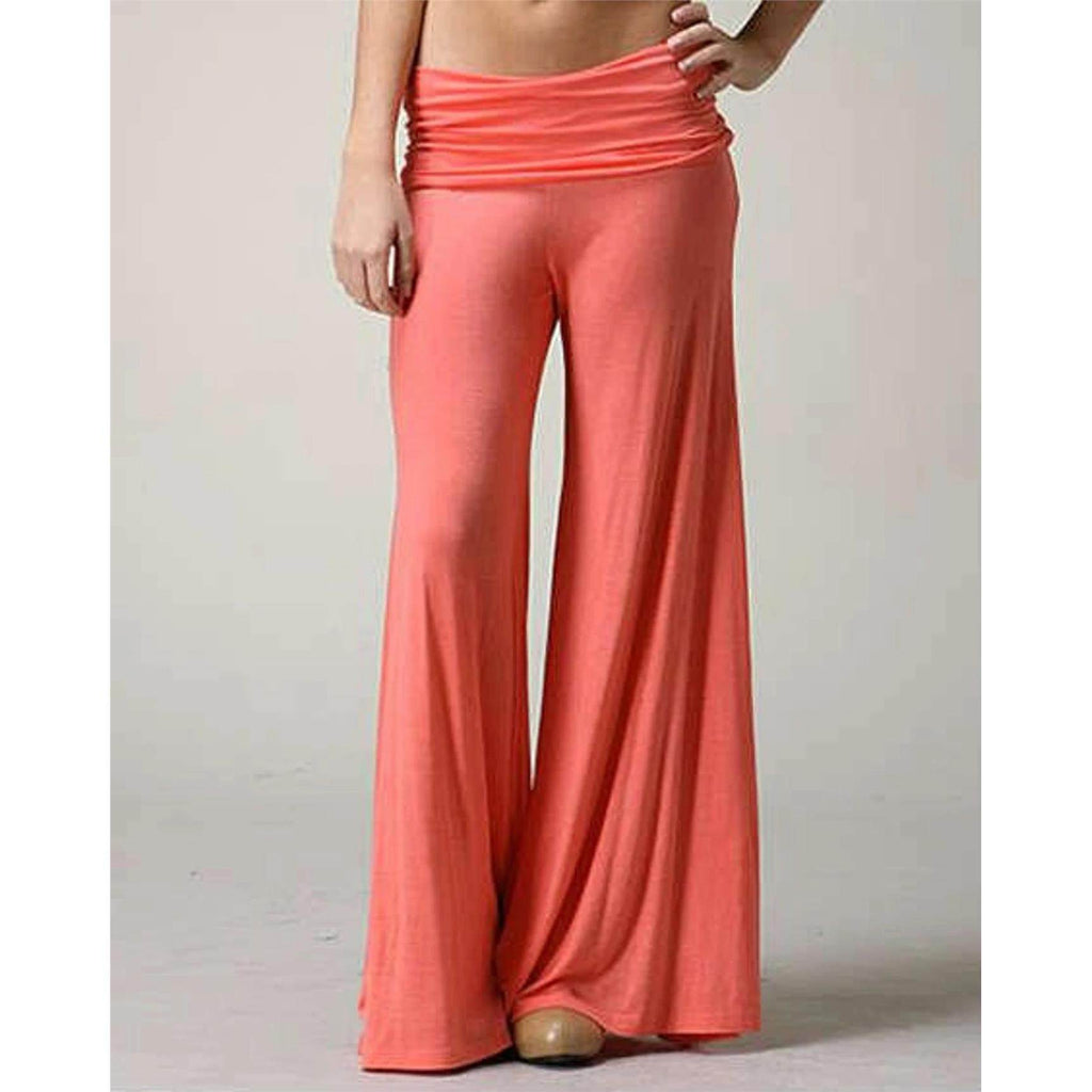 Glitter Wide Leg Yoga Pants – Loose Fit Flared Activewear