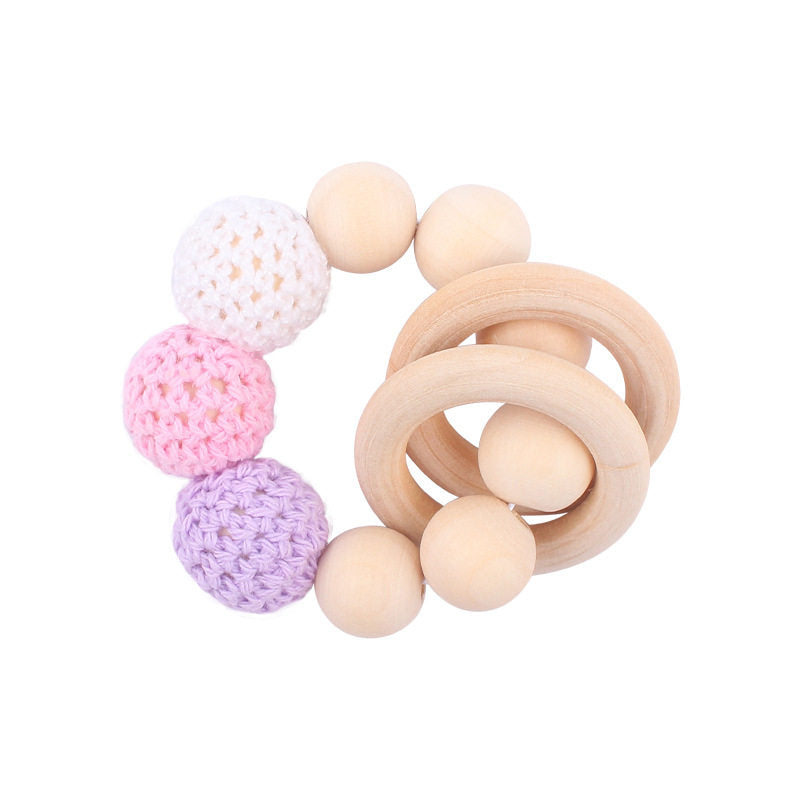 Personalized Pacifier Clip – Soft Yarn Ball Baby Accessory