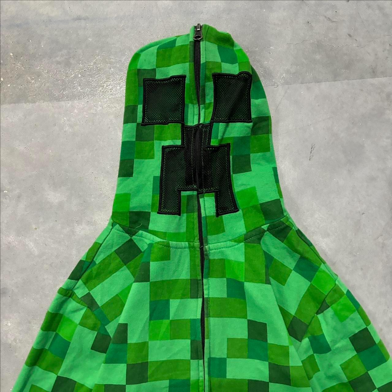 Minecraft Mob Plaid Hooded Zipper Jacket