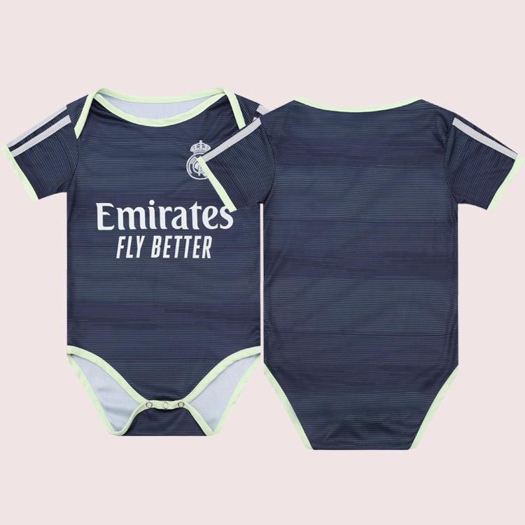 Bamboo Fiber Baby Football Jumpsuit – Soft Breathable Sports-Themed Romper (5–18 Months)