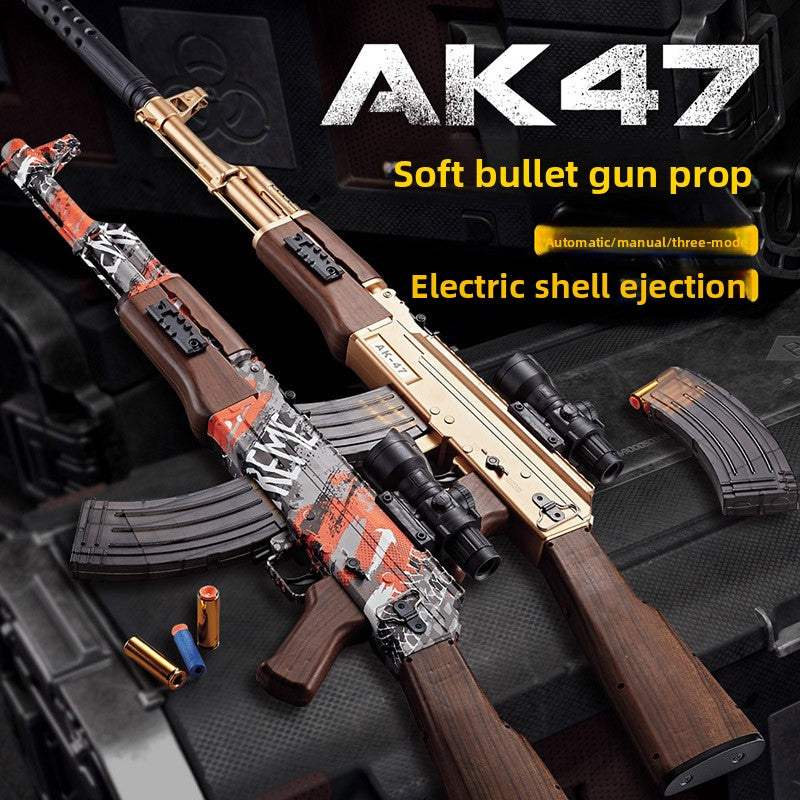 Electric Toy Gun with Motorized Firing and Shell Ejection