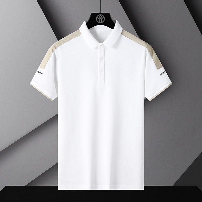 Men’s Slim Fit Cotton Blend Polo Shirt – Lightweight Short Sleeve Summer Top