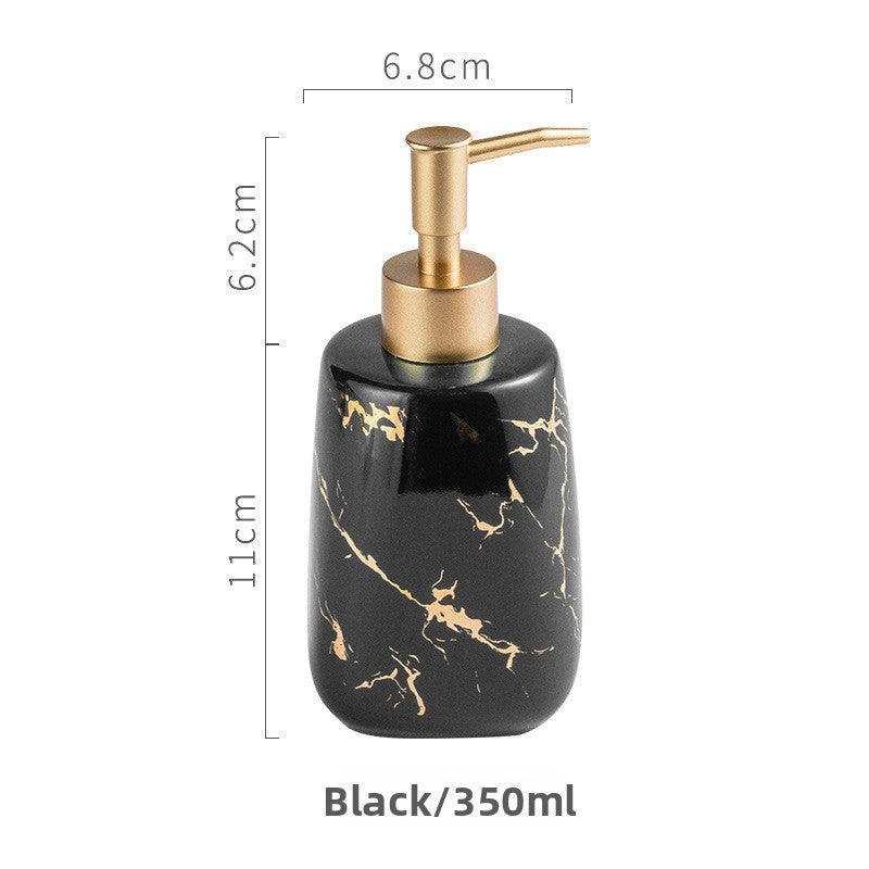 Ceramic Soap Dispenser – Marble Style Pump Bottle