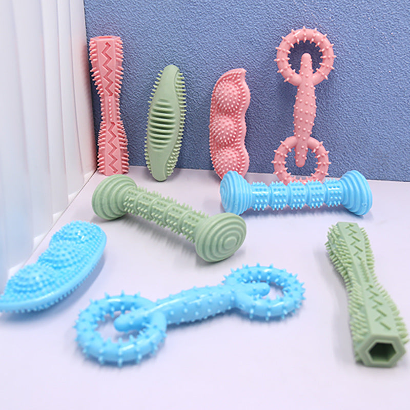 Dog Chew Toy – TPR Dental Cleaning Toy with Treat Dispensing Design