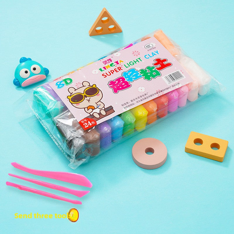 Kids Ultra-Light Clay Modeling Kit – Soft DIY Craft Clay with Sculpting Tools