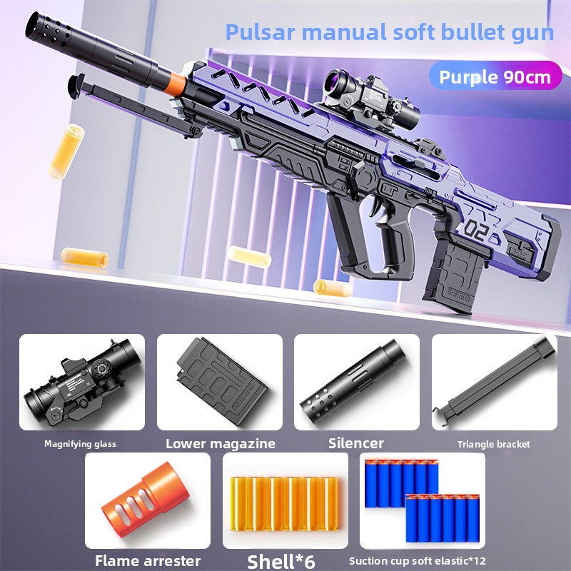 Manual Foam Blaster Toy with Shell Ejection