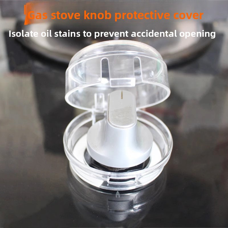 Gas Stove Knob Safety Cover – Childproof Transparent Stove Protector (Universal Fit)