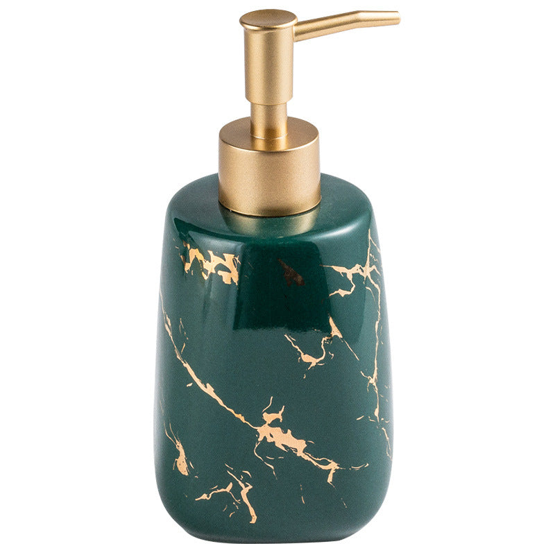 Ceramic Soap Dispenser – Marble Style Pump Bottle
