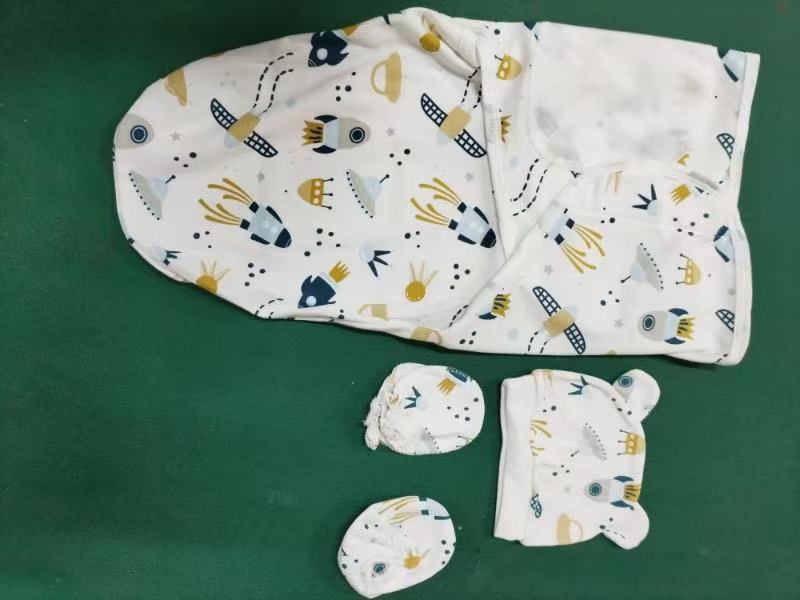 100% Cotton Baby Swaddle Sleeping Bag – Cocoon Style Newborn Wrap (0–12 Months)