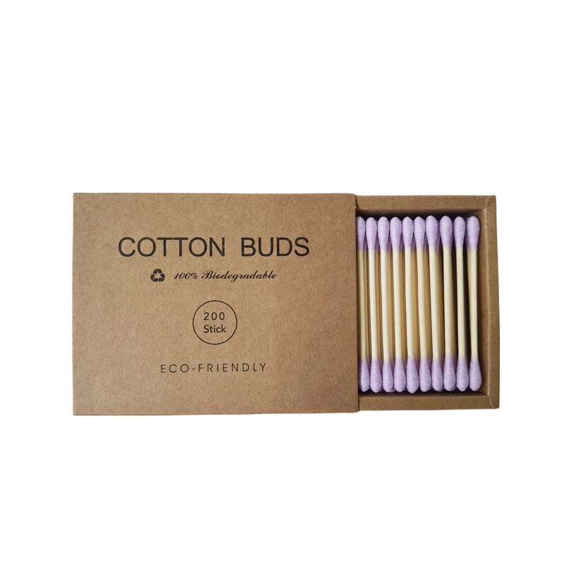 Double-Head Cotton Swabs – Disposable Makeup & Cleaning Applicators (200 Pack)