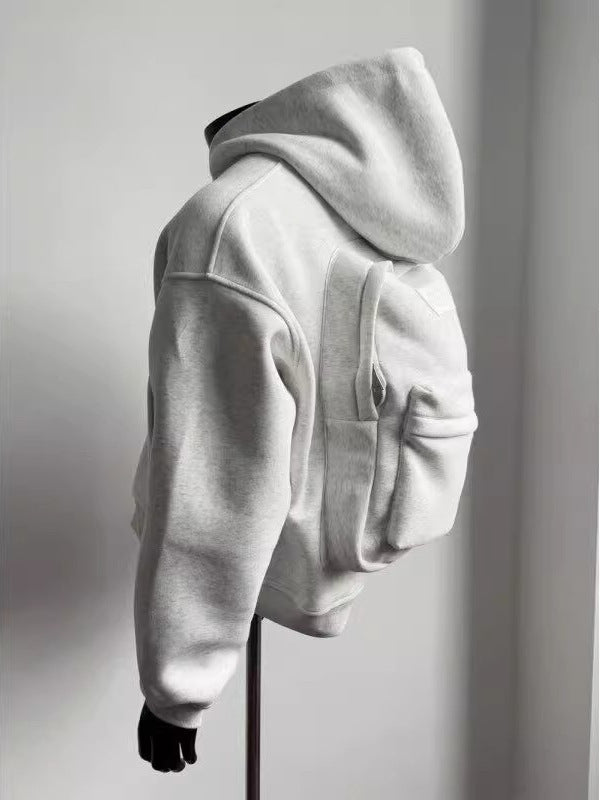 Heavyweight Hooded Sweatshirt – Boxy Loose-Fit Pullover
