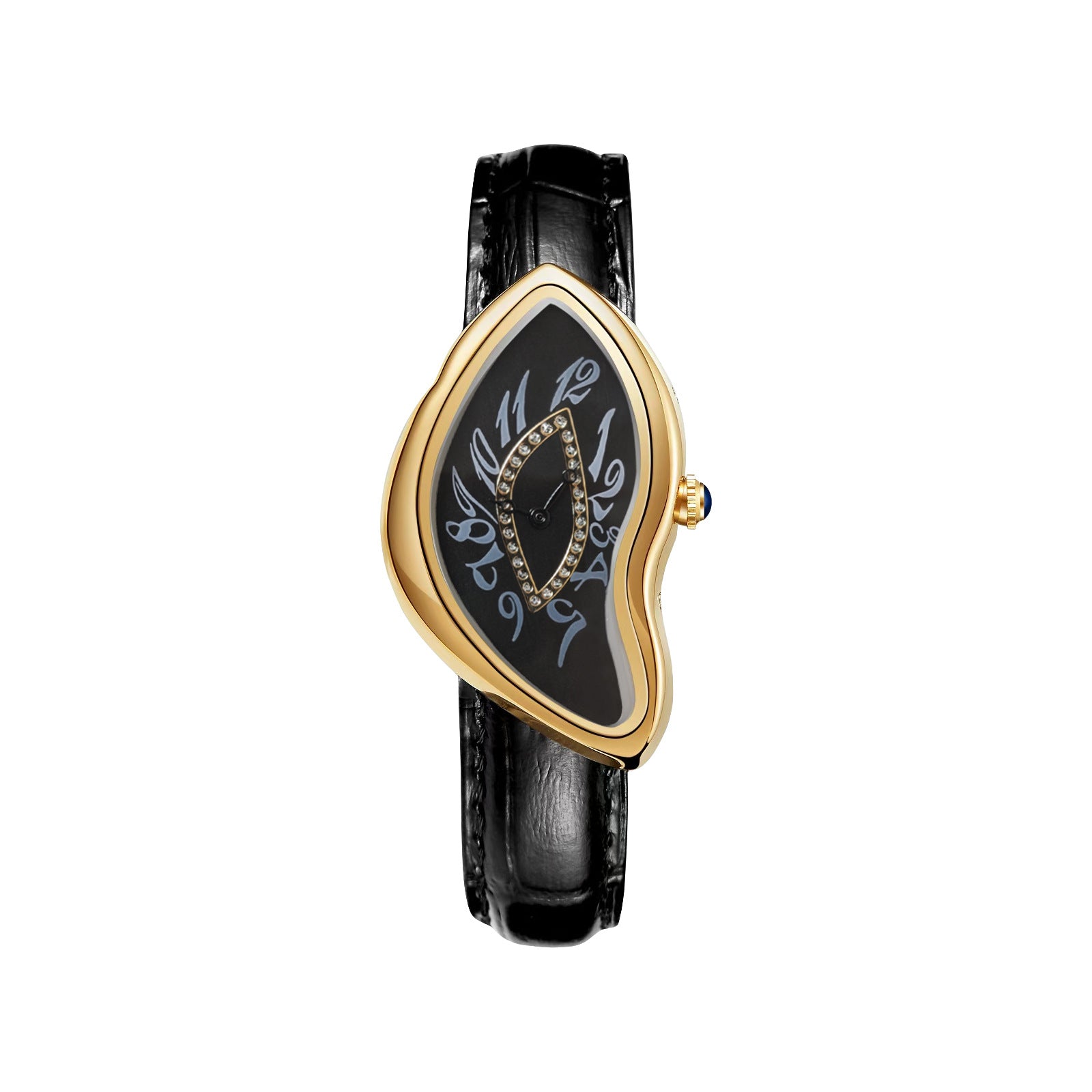 Vintage Oval Quartz Watch – Leather Strap Wristwatch with Waterproof Design