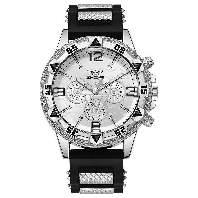 Men’s Quartz Watch – Mechanical-Style Dial Alloy Wristwatch