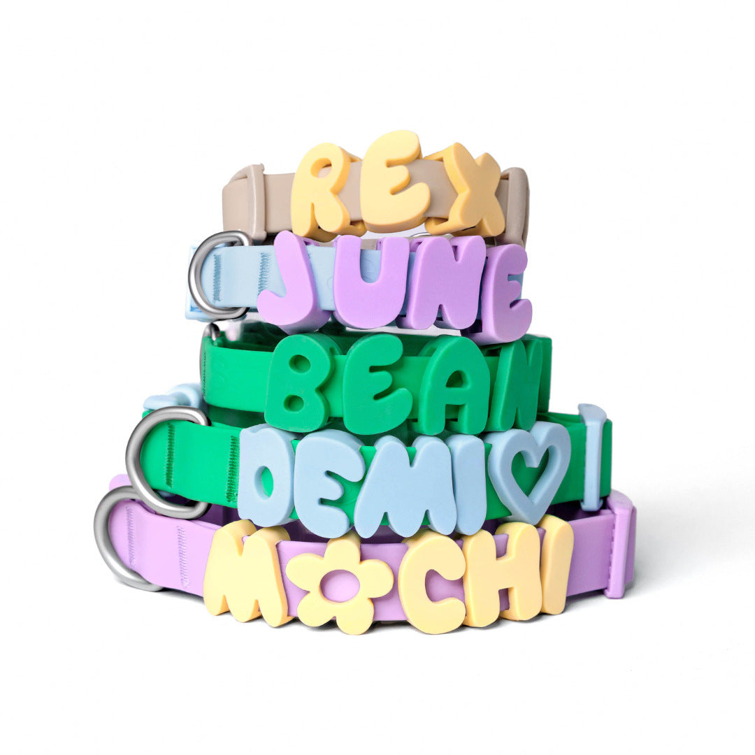 Silicone Letter Charm – Personalized Pet Collar Name Tag