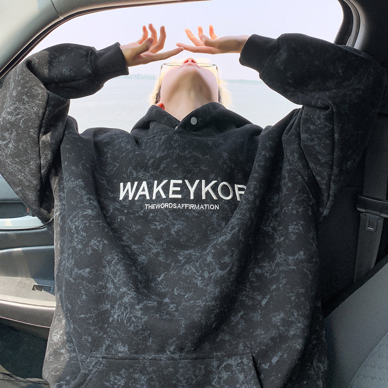 Heavyweight Tie-Dye Hooded Sweatshirt – Fleece-Lined Pullover