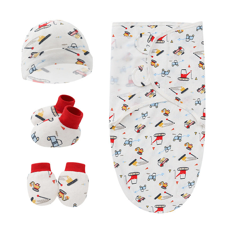 100% Cotton Baby Swaddle Sleeping Bag – Cocoon Style Newborn Wrap (0–12 Months)