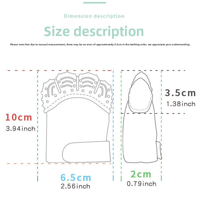 Silicone Baby Teething Glove – BPA-Free Food-Grade Teether Mitten (3–36 Months)