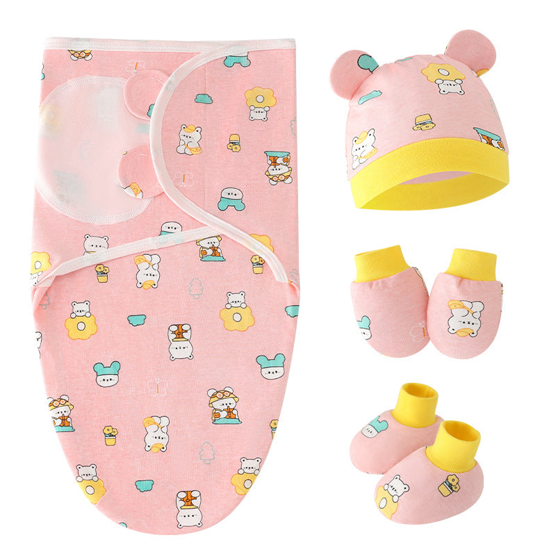 100% Cotton Baby Swaddle Sleeping Bag – Cocoon Style Newborn Wrap (0–12 Months)