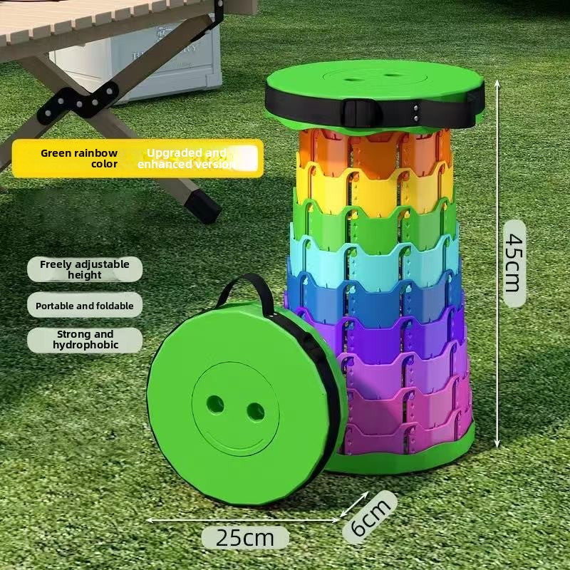 Portable Retractable Folding Stool – Lightweight & Durable