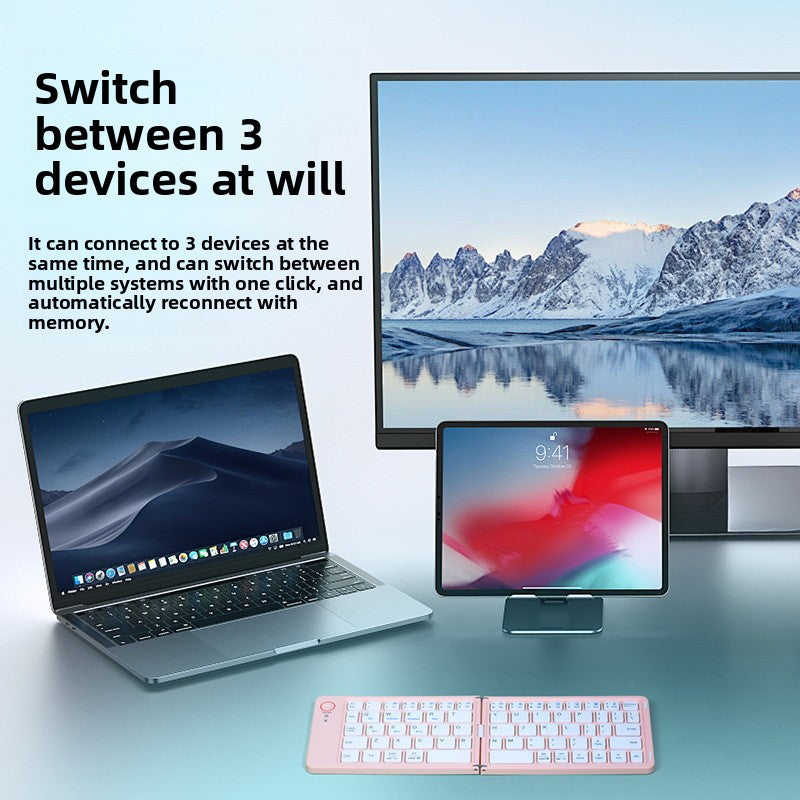 Ultra-Thin Foldable Bluetooth Keyboard