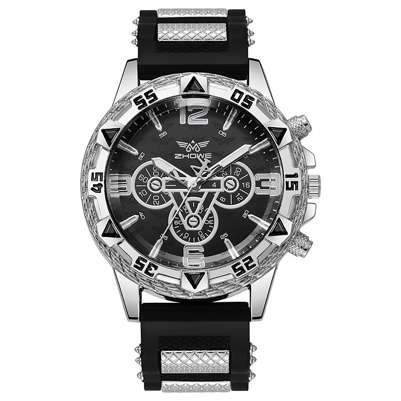 Men’s Quartz Watch – Mechanical-Style Dial Alloy Wristwatch