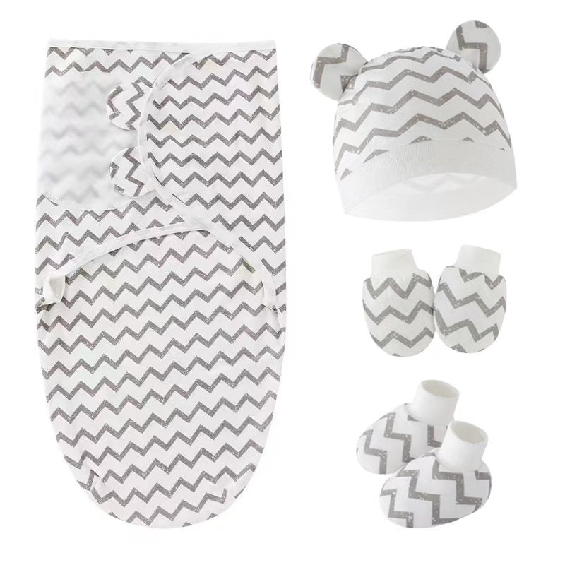 100% Cotton Baby Swaddle Sleeping Bag – Cocoon Style Newborn Wrap (0–12 Months)