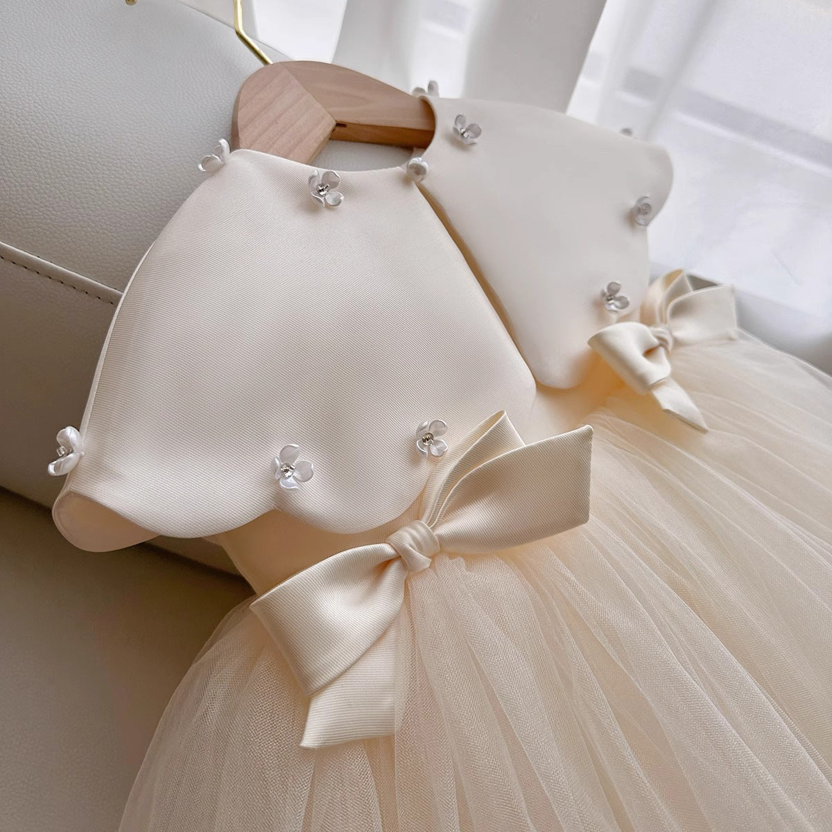 Girls Princess Tutu Dress with Elegant Shawl – Formal Party & Celebration Dress