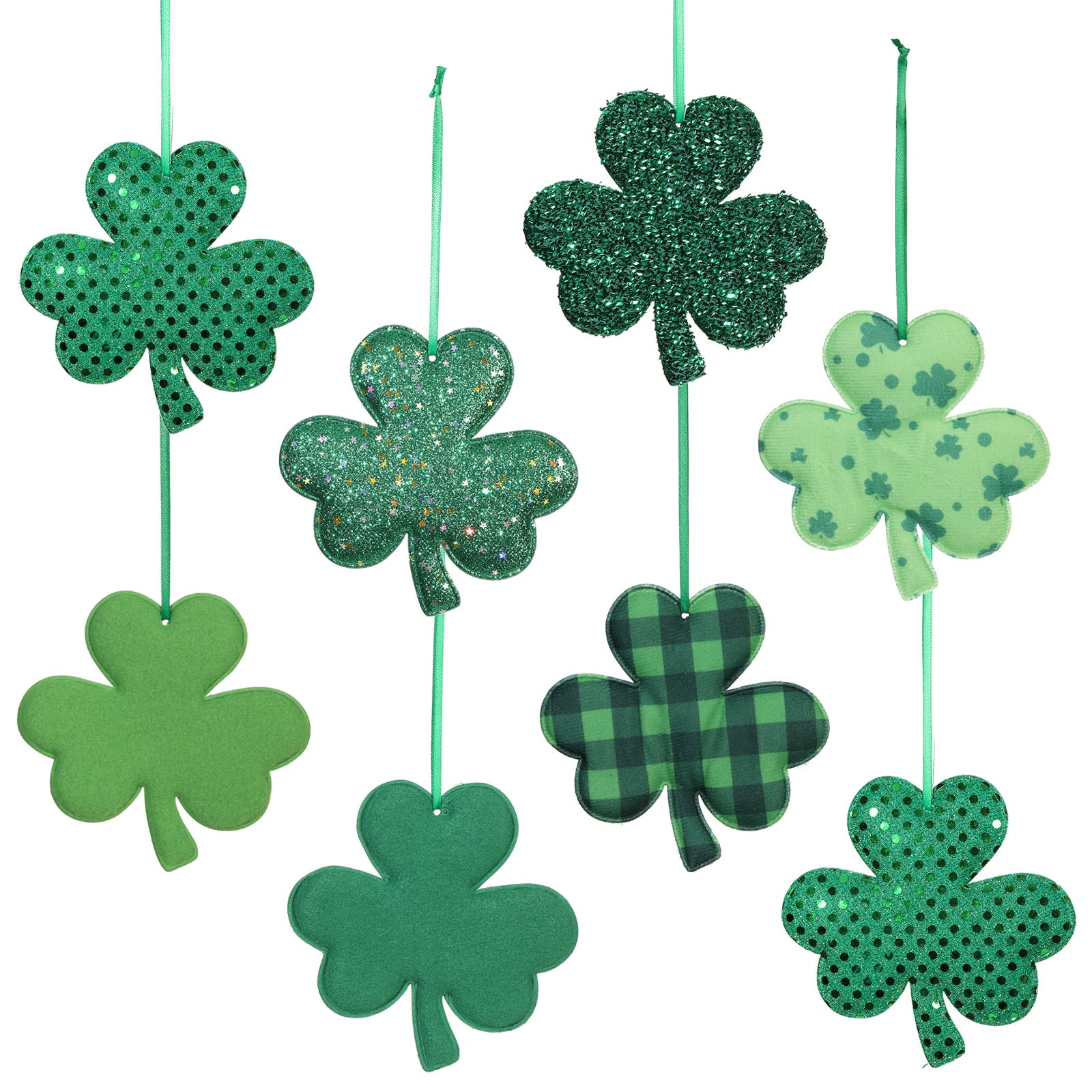 St. Patrick’s Day Clover Hanging Decoration – Festive Holiday Party Pendant