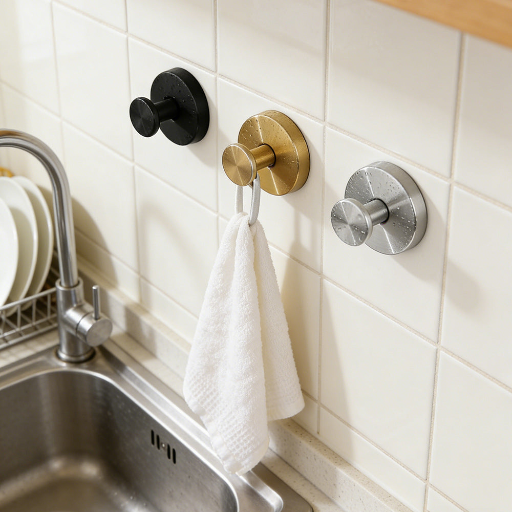 Suction Cup Wall Hook – Aluminum Alloy No-Drill Bathroom & Kitchen Hook
