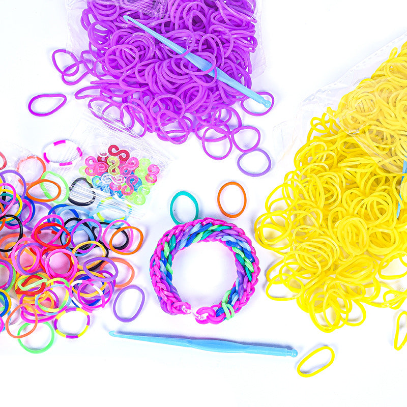 DIY Rubber Band Bracelet Kit – Colorful Weaving Craft Set for Kids