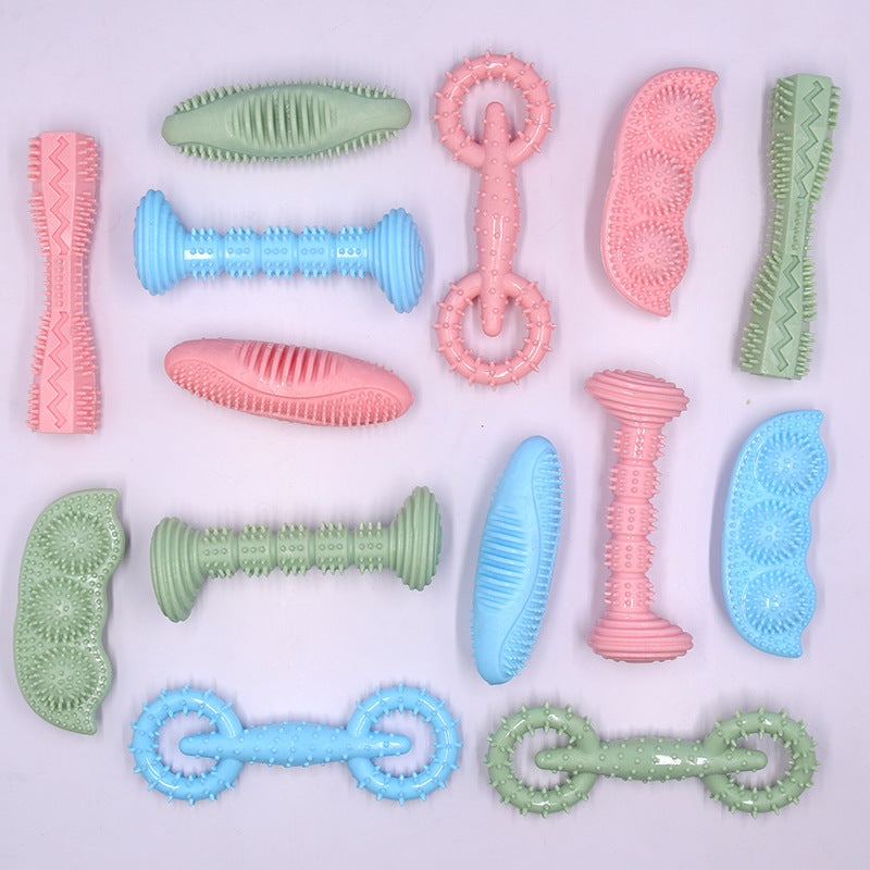 Dog Chew Toy – TPR Dental Cleaning Toy with Treat Dispensing Design