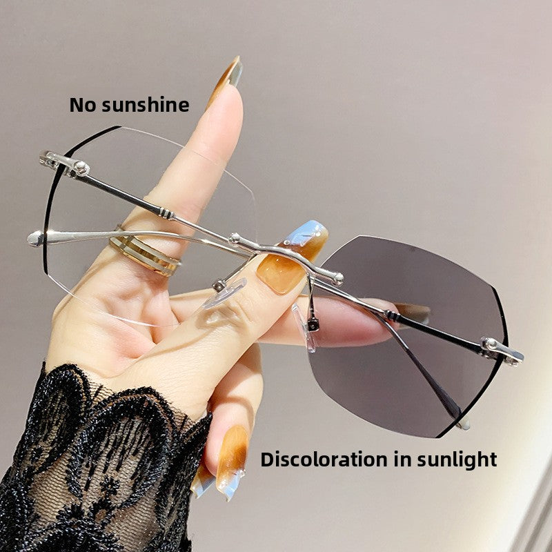 Photochromic Prescription Glasses – Frameless Anti-Blue Light Eyewear