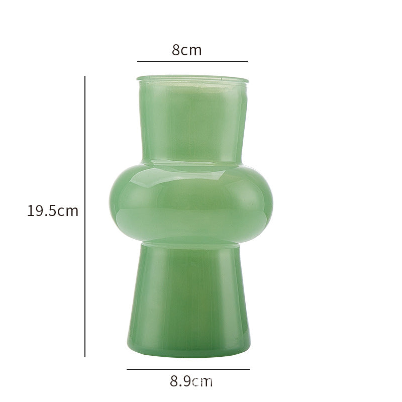 French Lantern Glass Vase – Elegant Hydroponic Flower Arrangement Decor