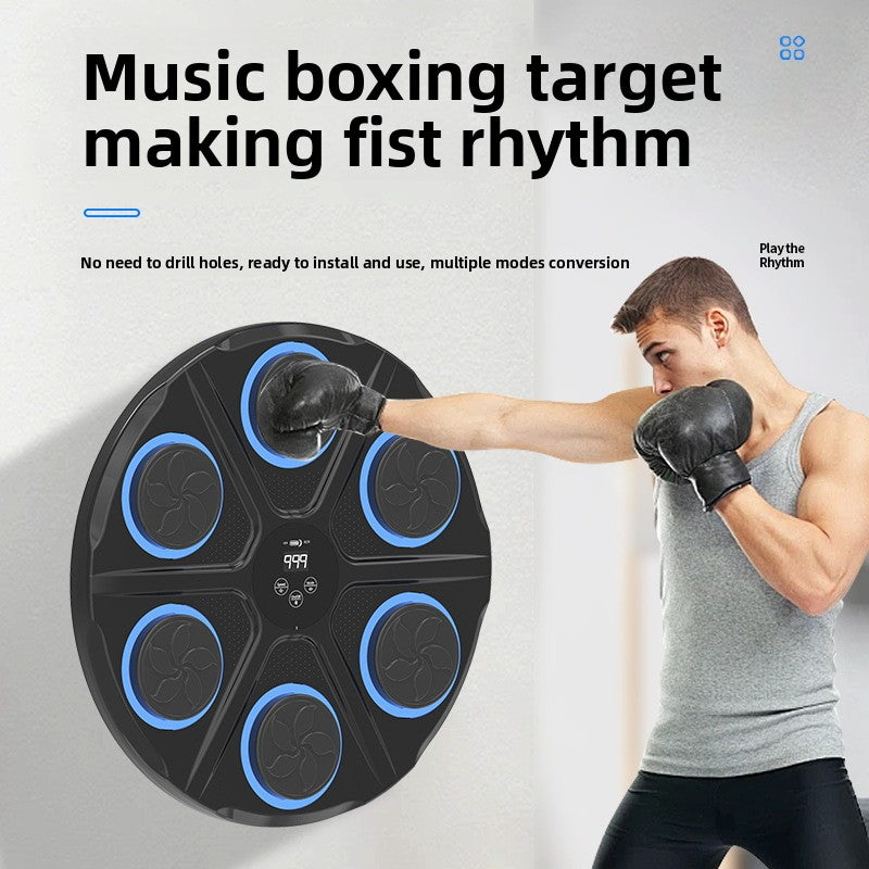 Smart Bluetooth Boxing Wall Target – Music Interactive Training Pad with Optional Gloves
