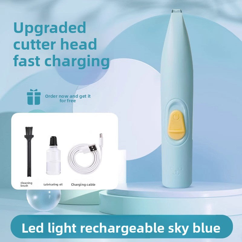 Rechargeable Pet Hair Clipper – Compact & LED-Equipped