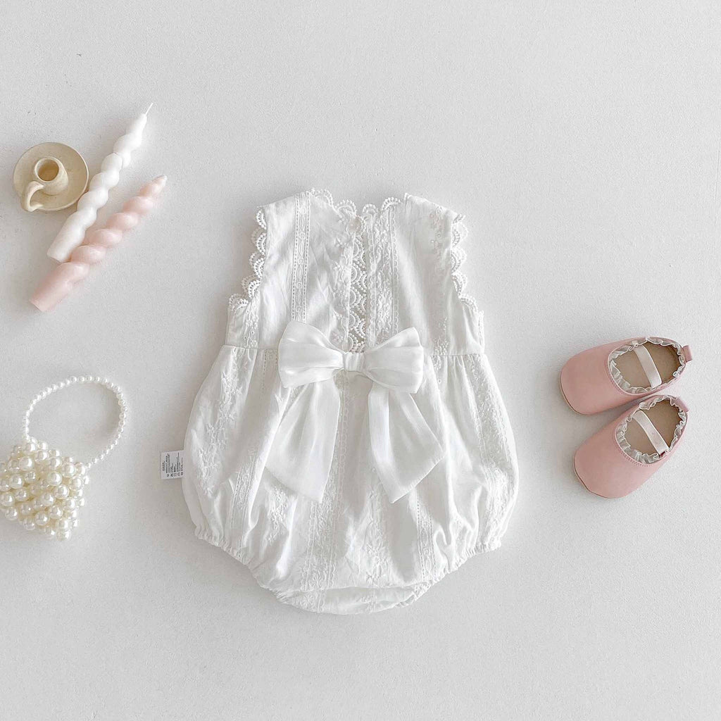 Cotton Baby Sleeveless Romper – Lightweight Korean Style Summer Bodysuit