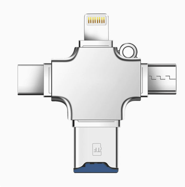 USB Type-C Card Reader – OTG Memory Card Adapter for TF & microSD