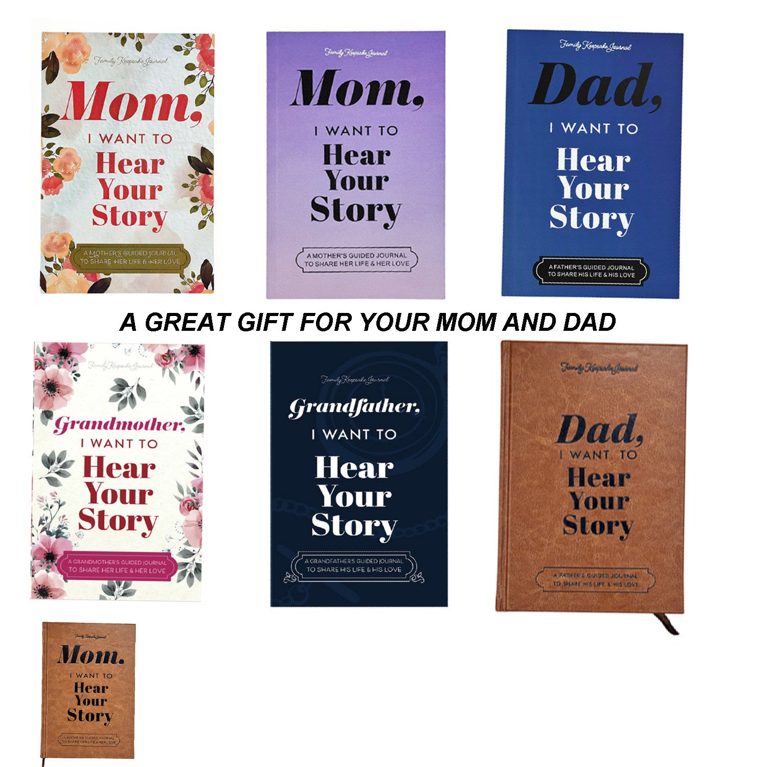 “Dad, I Want to Hear Your Story” Journal – Memory Keepsake Notebook