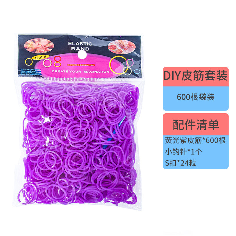 DIY Rubber Band Bracelet Kit – Colorful Weaving Craft Set for Kids