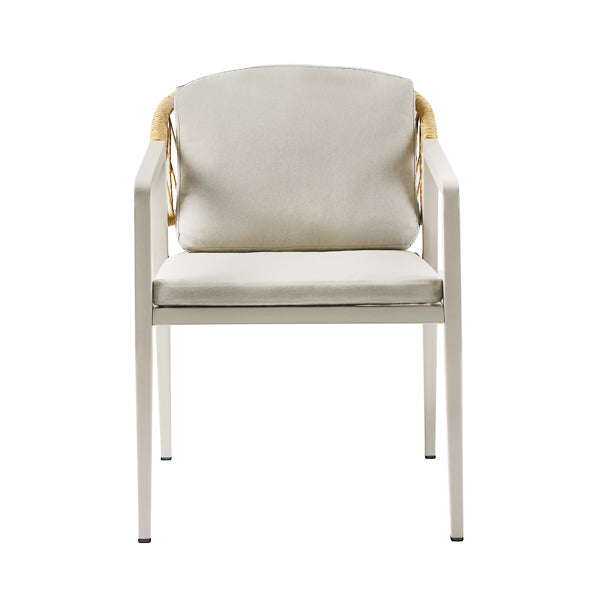 Outdoor PE Rattan Chair – Weather-Resistant Patio Accent Chair with Iron Frame