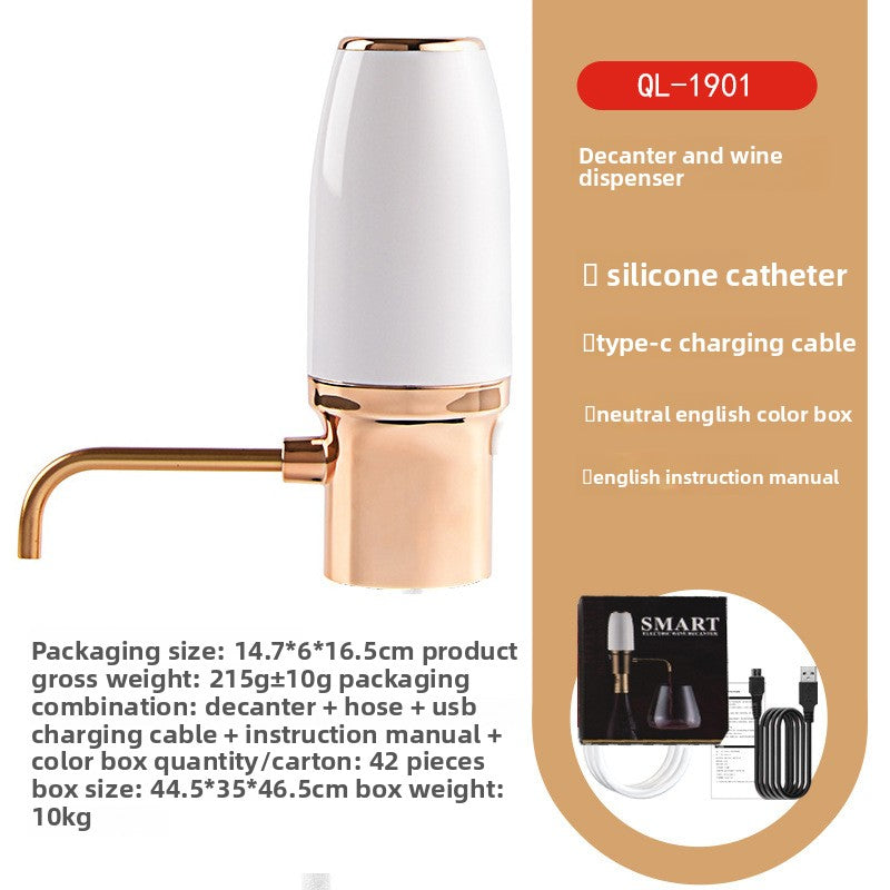 USB Rechargeable Wine Aerator – Fast, Portable, and Multifunctional