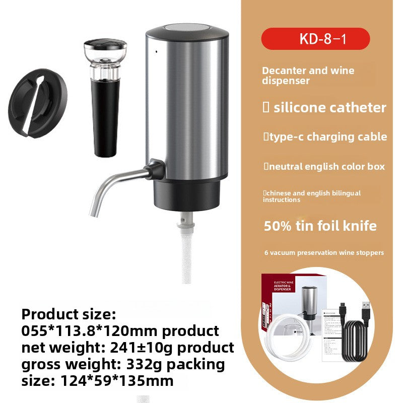 USB Rechargeable Wine Aerator – Fast, Portable, and Multifunctional