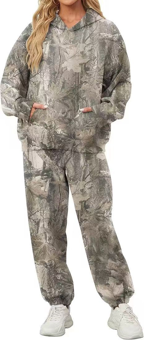 Fleece-Lined 3D Printed Hoodie & Pants Set – Unisex Casual Tracksuit