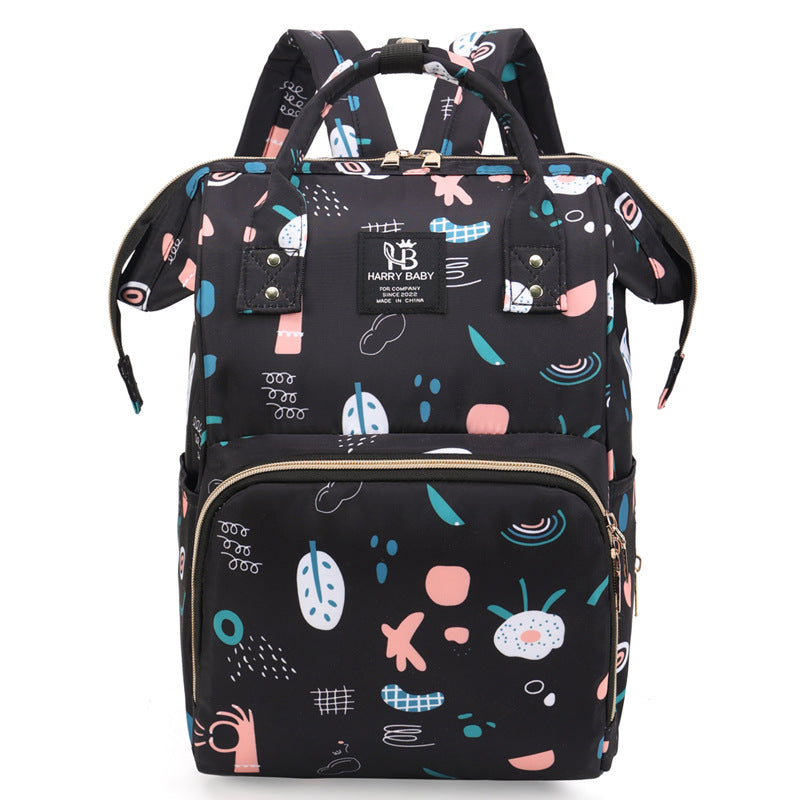 Large Capacity Mommy Diaper Backpack – Waterproof Baby Bag with Insulated Pockets