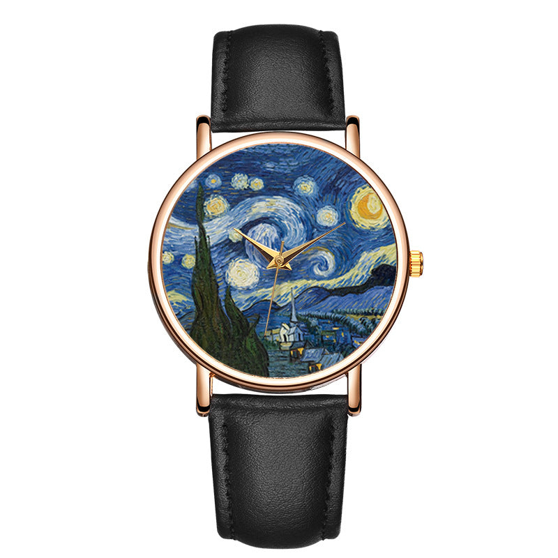 Artistic Impressionist Watch – Lightweight Quartz Fashion Timepiece