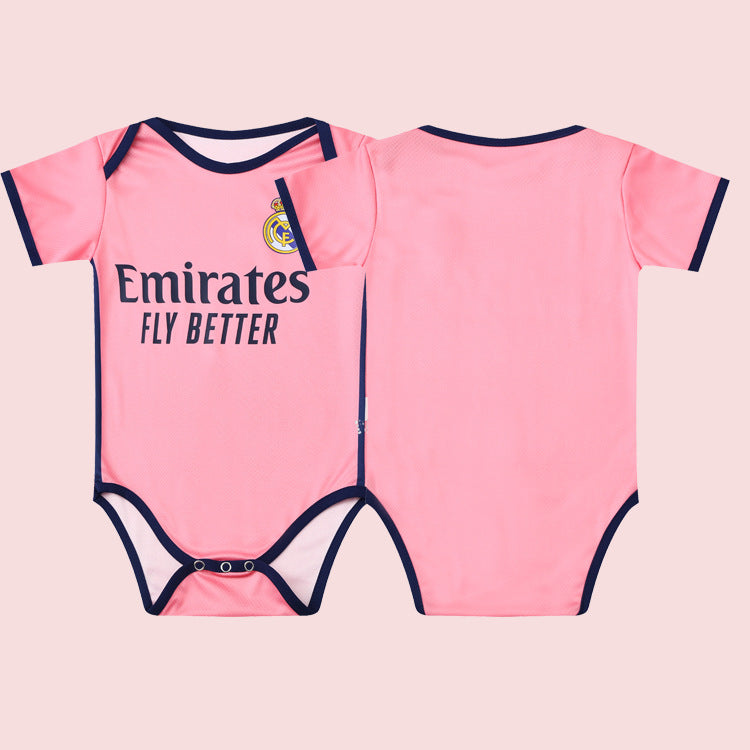 Bamboo Fiber Baby Football Jumpsuit – Soft Breathable Sports-Themed Romper (5–18 Months)